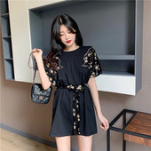 Tunica de dama moderna - model larg cu maneci scurte si paiete in mai multe culori