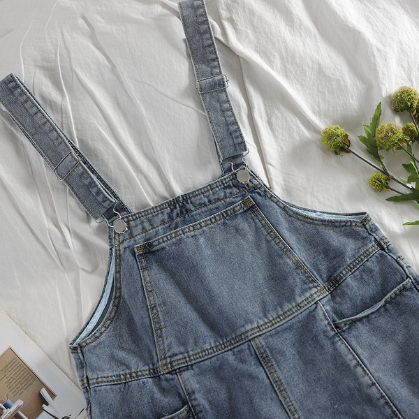 Női farmer overall kék színben