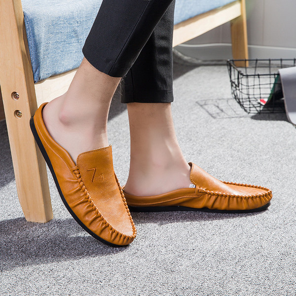 Mocasini moderni pentru barbati din piele ecologica in mai multe culori