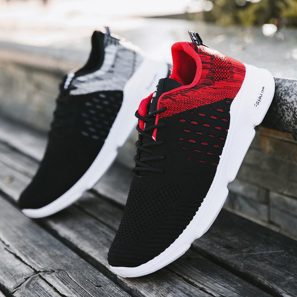 Férfi sportcipő vastag talppal, két színben