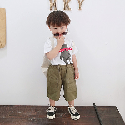 Tricou pentru copii alb și gri - pentru băieți