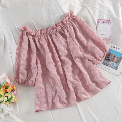 Női blúz rövid ujjal, három színben