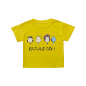 Gyerek póló fehér és sárga rátéttel - fiúknak