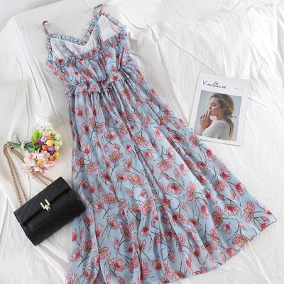 Virágmintás női ruha három színben