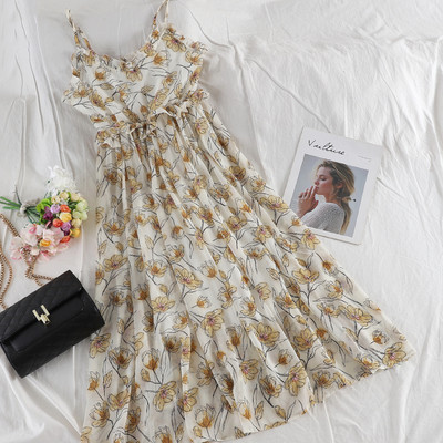 Virágmintás női ruha három színben