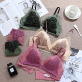 Finom kétrészes fehérnemű csipkével több színben