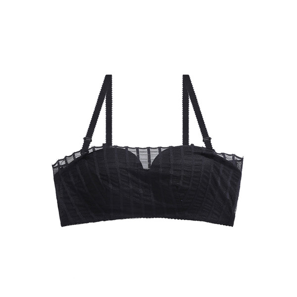 Stílusos női fehérnemű szett két részből, fekete-fehér színben