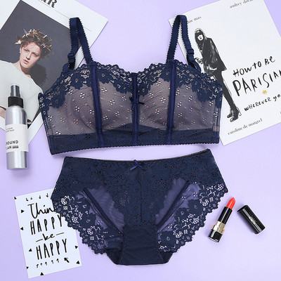 Kétrészes női fehérnemű szett különböző színekben csipkével