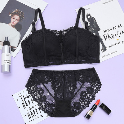 Kétrészes női fehérnemű szett különböző színekben csipkével