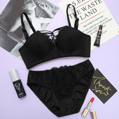 Stílusos női kétrészes szett csipkével és nyakkendővel több színben