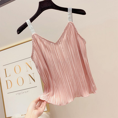 Stílusos női felső négy színben és pántban