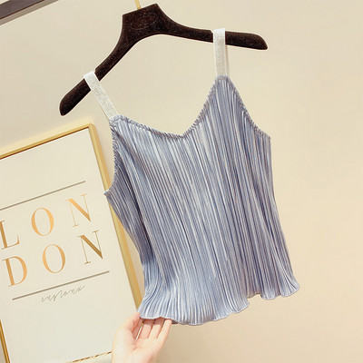 Stílusos női felső négy színben és pántban