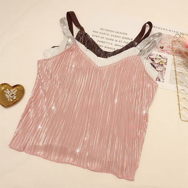 Stílusos női felső négy színben és pántban