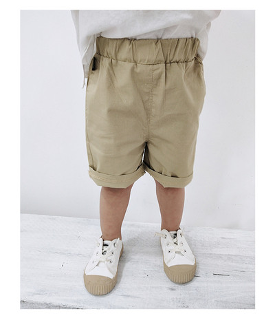 Детски къси панталони в два цвята с апликация-за момчета