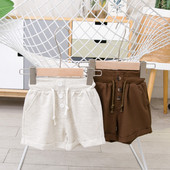 Gyermek rövidnadrág fehér és barna színben fiúknak