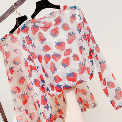 Дамска блуза с апликация в два цвята