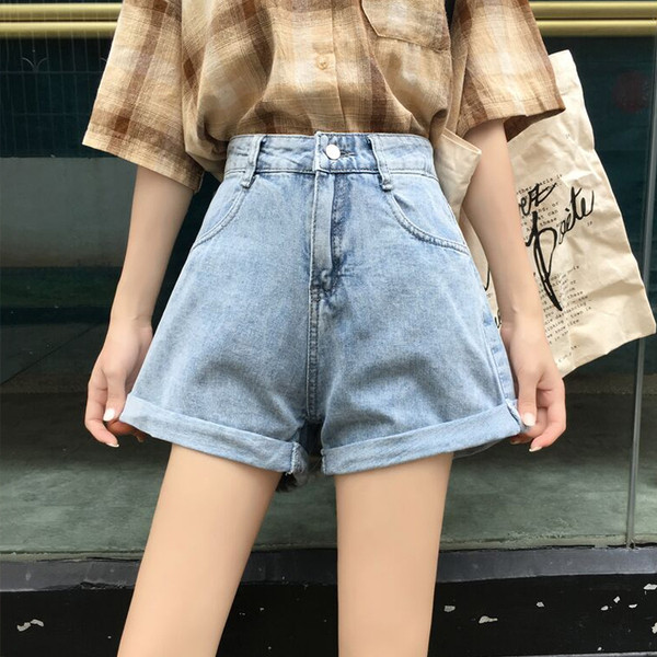 Alkalmi női farmer magas derékkal, világos színben