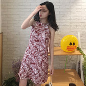 Alkalmi női ruha rátéttel