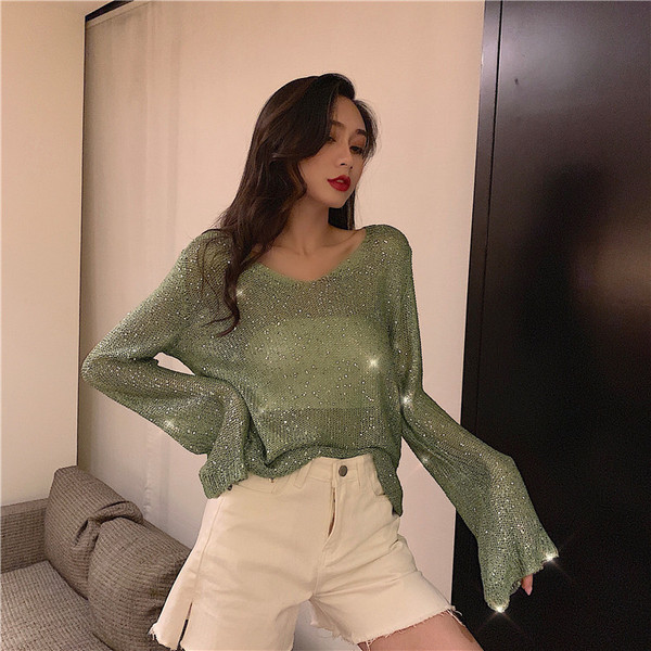 Női modern blúz nyakkendővel és lótusz ujjú több színben