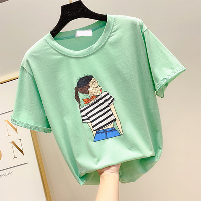 Több színben rátéttel ellátott női póló