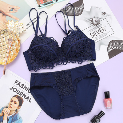 Stílusos női kétrészes fehérnemű szett csipkével több színben