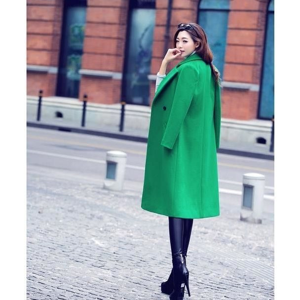 Дамско зимно палто - дълго и вълнено