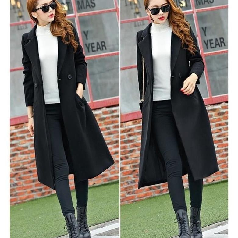 Дамско зимно палто - дълго и вълнено