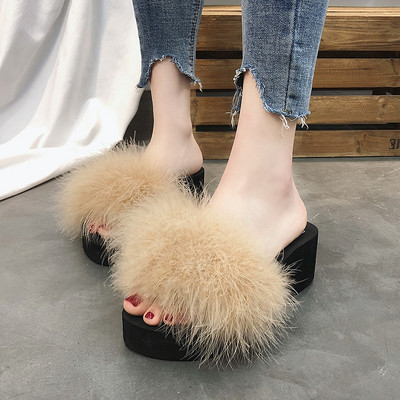 Model nou de papuci de dama cu puf in mai multe culori