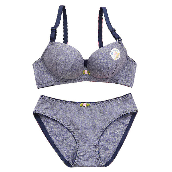 Napi fehérnemű szett két részből, rózsaszín, szürke, kék és fehér színben