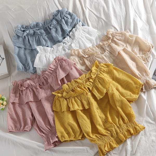 Modern női blúz gombokkal több színben