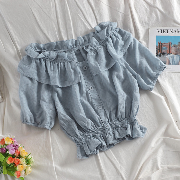 Modern női blúz gombokkal több színben