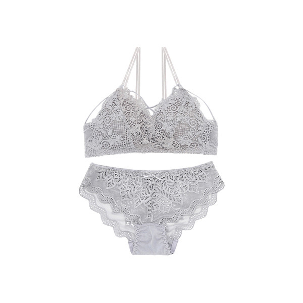 Intim kétrészes fehérnemű csipkével több színben