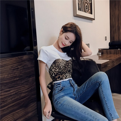 Γυναικεία μπλούζα με λεοπάρδαλη πριντ