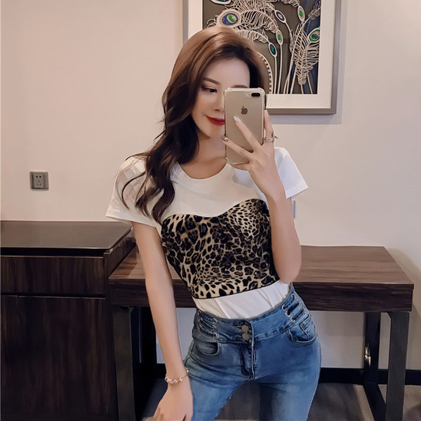 Γυναικεία μπλούζα με λεοπάρδαλη πριντ