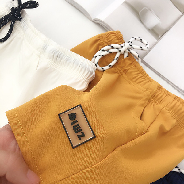 Gyermek rövidnadrág három színben nyakkendővel - fiúknak