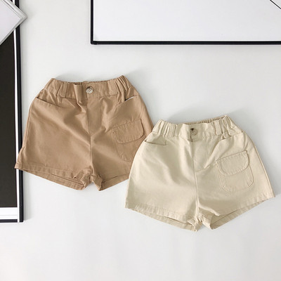 Детски модерни къси панталони в два цвята за момчета