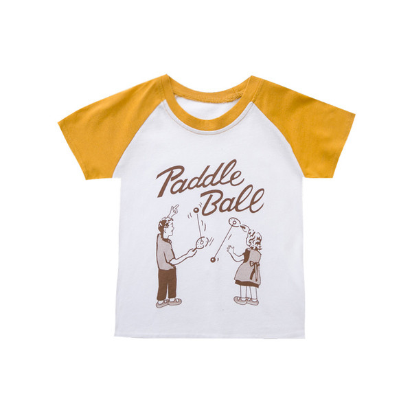 Tricou pentru copii pentru baieti in trei culori cu aplicatie si maneci scurte