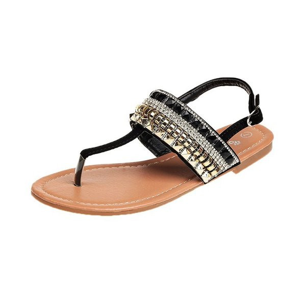 Női nyári szandál díszítéssel, különböző modellekben fekete, fehér, zöld