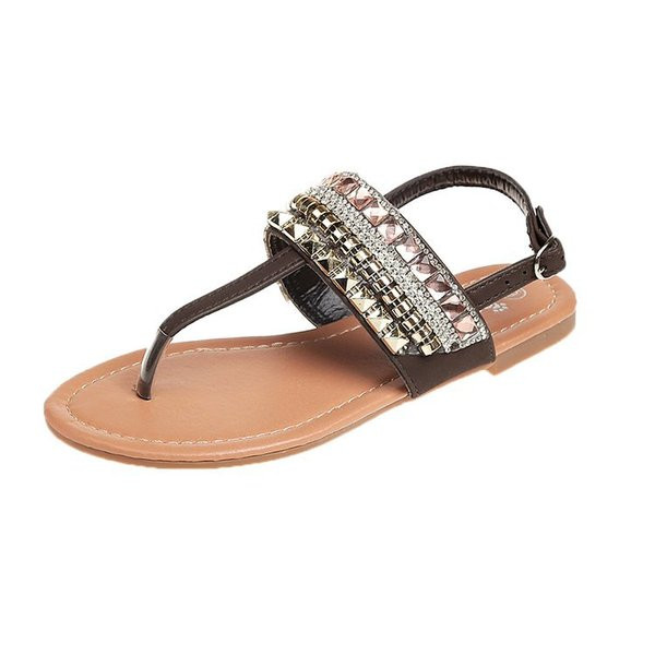 Női nyári szandál díszítéssel, különböző modellekben fekete, fehér, zöld