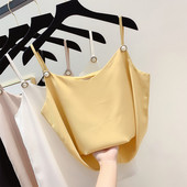 Modern női felső, vékony pántokkal, négy színben