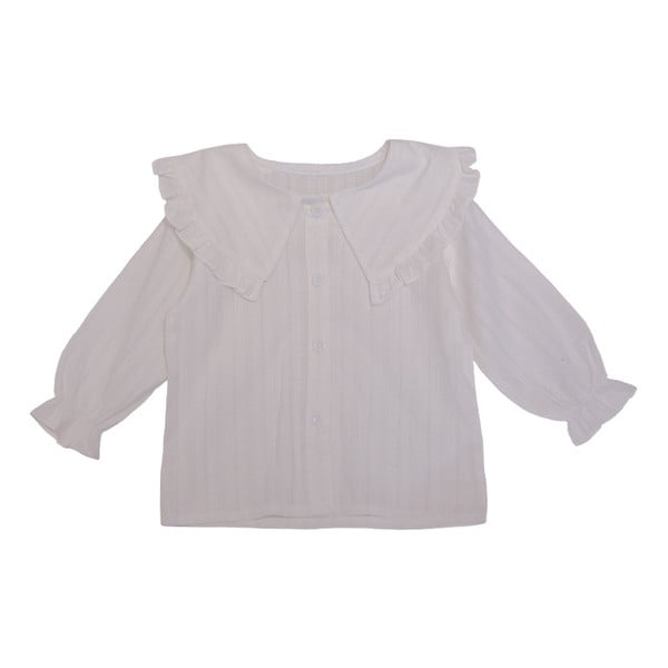 Παιδικό κομψό λευκό πουκάμισο - για κορίτσια