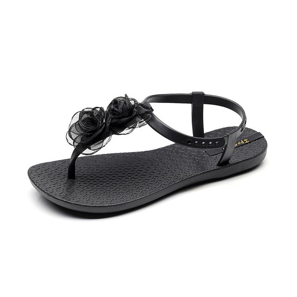 Sandale casual dama cu element 3D in mai multe culori