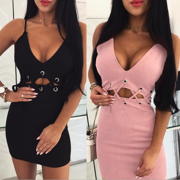 Modern női ruha cipzárral fekete és rózsaszín színben