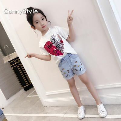 Σύγχρονη μπλούζα για κορίτσια με πούλιες