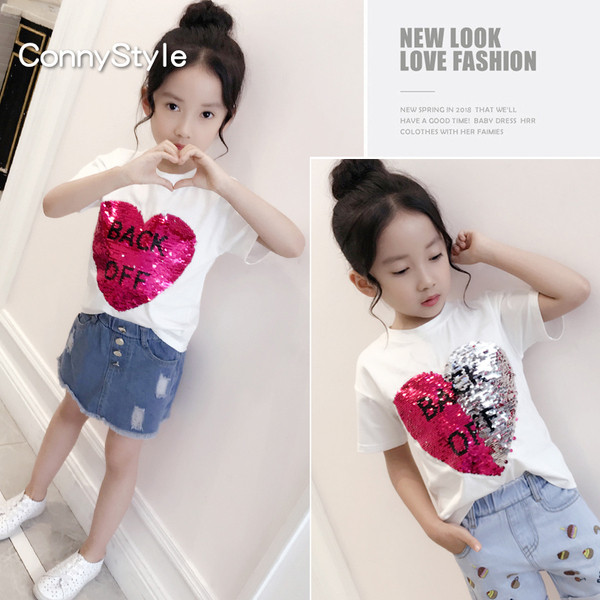 Σύγχρονη μπλούζα για κορίτσια με πούλιες