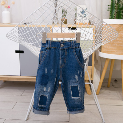 Детски модерни дънки с джобове-за момчета