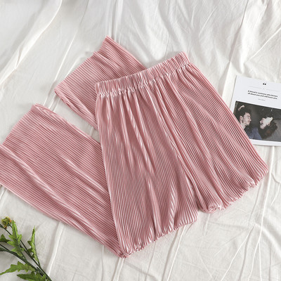 Model nou de pantaloni dama plisati cu elastic