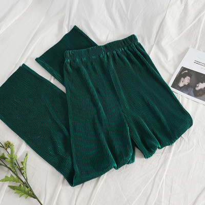 Model nou de pantaloni dama plisati cu elastic