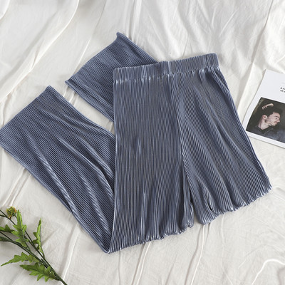 Model nou de pantaloni dama plisati cu elastic