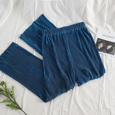 Model nou de pantaloni dama plisati cu elastic